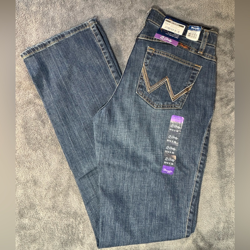 Wrangler “The Ultimate Riding Jeans” Dark Blue Denim Jeans